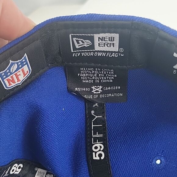 New York Giants Calming Blue New Era 59Fifty Fitted - Picture 7 of 8